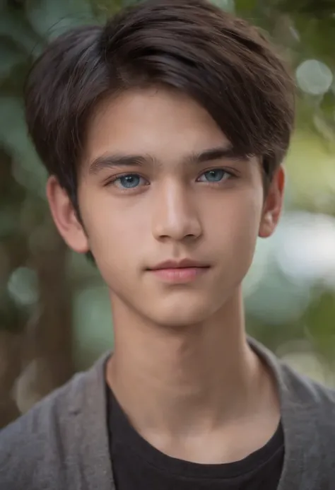 boy, 15 years old, adolescent, Blue eyes, dark hair, Half Thai-Greek