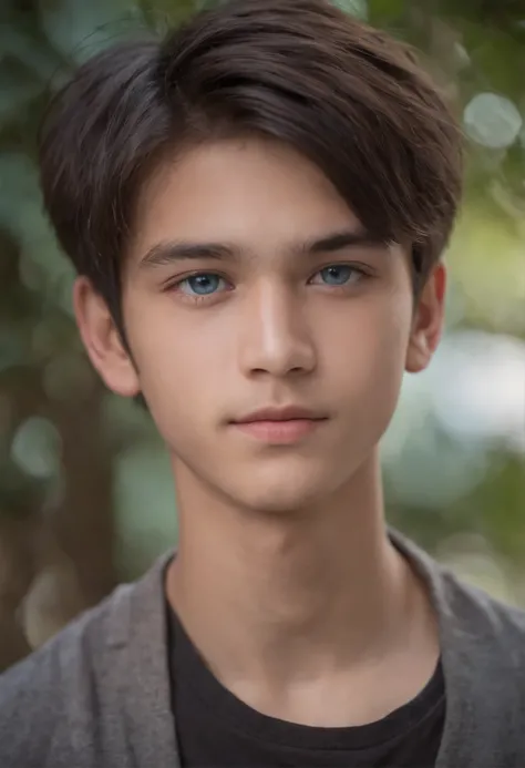 boy, 15 years old, adolescent, Blue eyes, dark hair, Half Thai-Greek