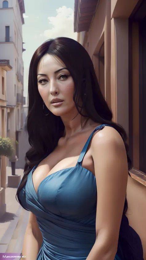 (masutepiece, best quality, hight resolution:1.4), ((monica bellucci)), detailed, intricate details, 4k,
color splashes, line-dr...