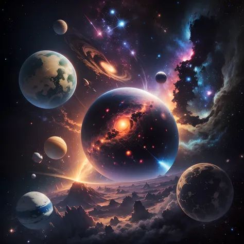 universe, Planets, spaces, Technology, nebulas, milkyway, Stars