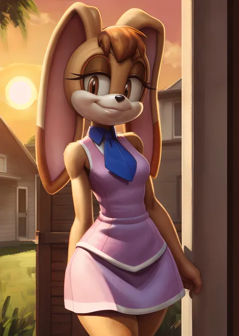 [Vanilla The Rabbit], [sonic the hedgehog (series)], [Uploaded to e621.net; (Pixelsketcher), (wamudraws), (napalm_express)], ((masterpiece)), ((HD)), ((solo portrait)), ((front view)), ((full body)), ((detailed fur)), ((detailed shading)), ((cel shading)),...