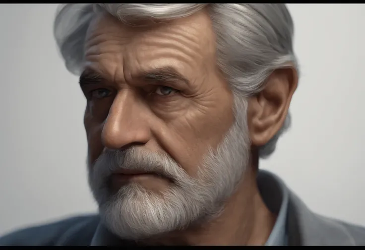 (best quality,4k,8k,highres,masterpiece:1.2),ultra-detailed,(realistic,photorealistic,photo-realistic:1.37),old man,black background,direct gaze,handsome,wise,wrinkles,gray hair,beard,intense eyes,characterful face,sharp focus,stark contrast,dramatic light...