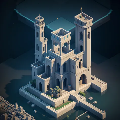 The White Raven Princess searches for the lost artificial intelligence of the ancient crow in a mysterious space，Mystic Space is a futuristic castle in the medieval style，There are a lot of stairs and mechanisms inside，Intricate staircase，Sparkling treasur...