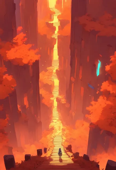 （Hellfire shattered the last step of the stairs after the earthquake：1.3），（Only one flight of stairs：1.3）Broken，The roads are disorganized，monument valley，monument valley，