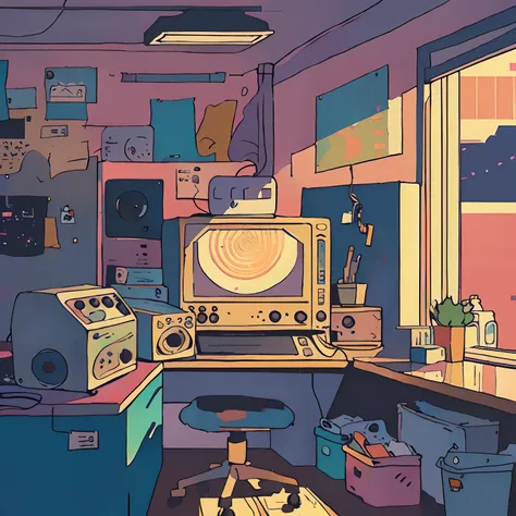 lofi music illustration