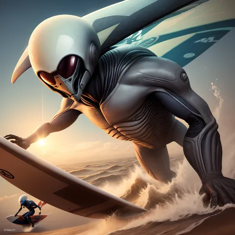 alien surfing