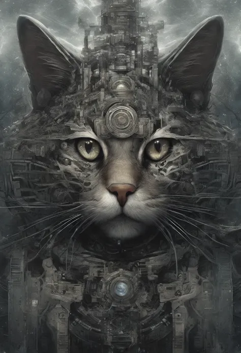 galactic cat with a lot of hair on its head, third eye, staring at something in the distance, intricate details,  electric, fantasy art, Anato Finnstark, emulsion painting, highly detailed, misty
rutkowski, hdr, hyperdetailed, rim light, faded, dim