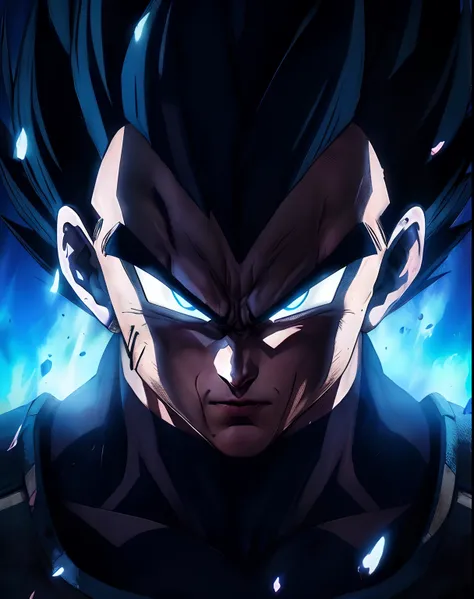 Hyperrealistic version of Vegeta, hyperdetailled, hyperrealistic