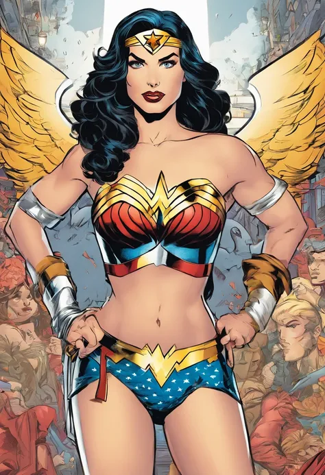 Wonder woman in panties only