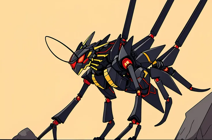 Nano Guardian: A small, insect-like robot with transformative abilities, capable of turning into a powerful exosuit or merging with other robots to form a larger, more formidable entity. there is a spider, mechanical spider legs, friendly humanoid insect r...