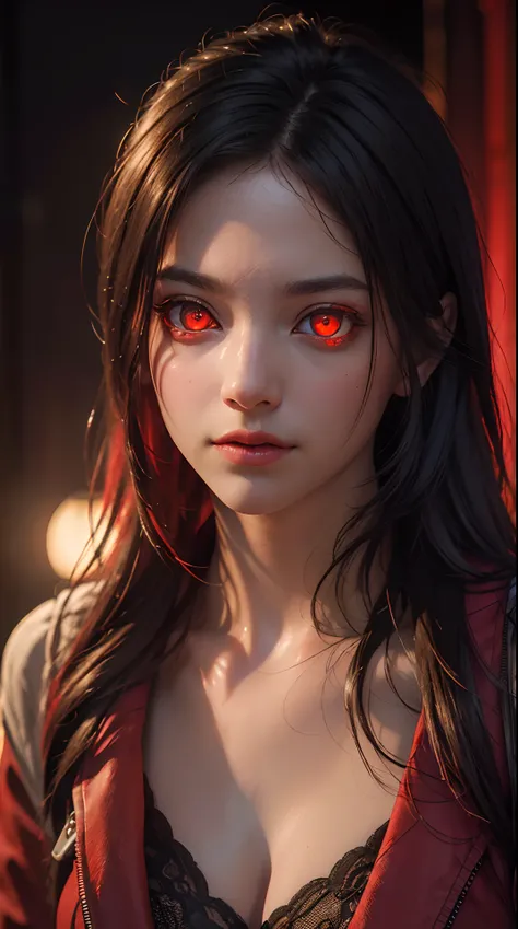 (best quality,4k,8k,highres,masterpiece:1.2), ultra-detailed, (realistic,photorealistic,photo-realistic:1.37), studio lighting, physically-based rendering, vivid colors, (glowing red eyes:1.5),