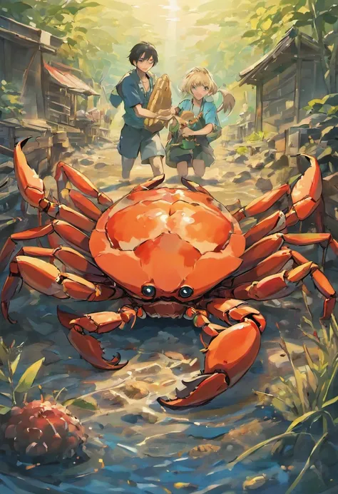 Crab farmers，Crab lifting