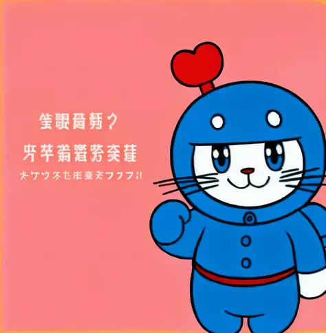 A cartoon character with a red nose and a blue suit, Doraemon, acrace catoon, 😃😀😄☺🙃😉😗, japanese mascot, Japanese animation style, Japanese cartoon style, author：Murakami Kagura, by Murakami, toei, 🚿🗝📝, あかさたなは on twitter