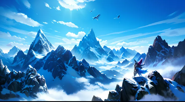 Crystalline peaks,fantasy town,citadel,beautiful horizons,mountains,flying wyverns,crystals floating around mountains,(best quality,4k,8k,highres,masterpiece:1.2),ultra-detailed,(realistic,photorealistic,photo-realistic:1.37),HDR,UHD,stunning architecture,...