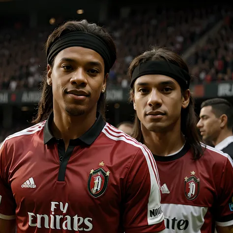 Ronaldinho in ac Milan jersey