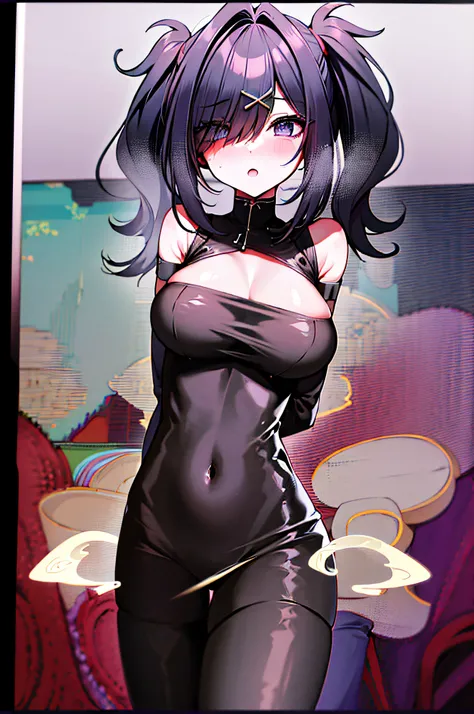 Lovely, kawaii girl, Ame-Chan, looking at viewer, naked, soft skin, busty figure, huge breasts, bags under eyes, nervous expression, lustful, masterpiece, High Quality, very_high_resolution, Ultra Detailed, large_filesize, Full Color, Detail, 8K, 4K, High ...