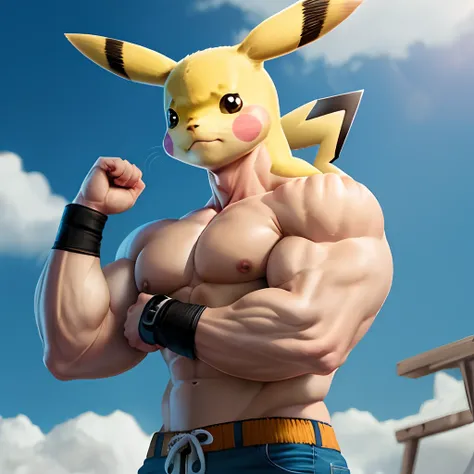 Pikachu,Muscle Mukimuki,bicep muscle