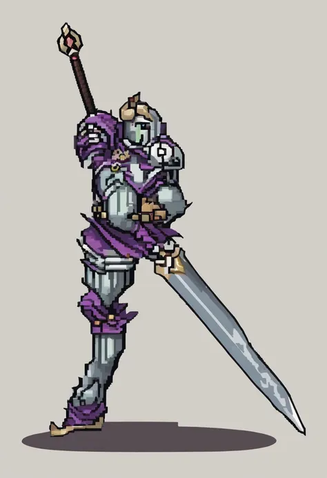 Imagine uma espada desenhada em pixel, a Excalibur em pixel.