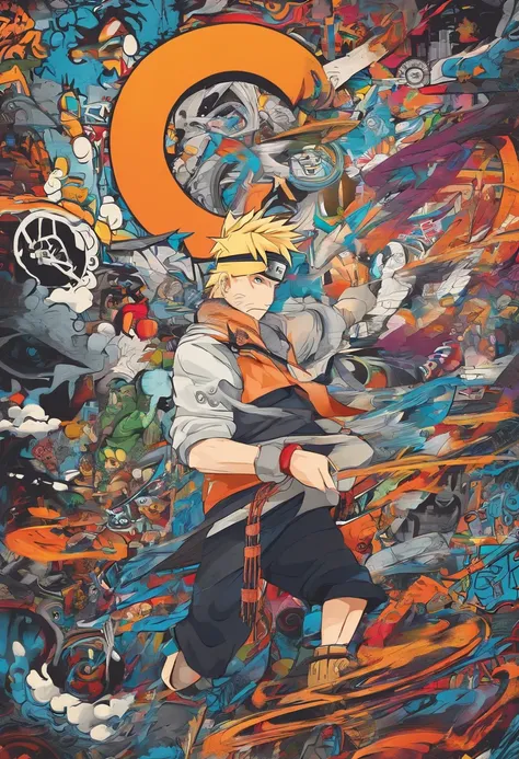 Imagine Naruto, Naruto em desenho.