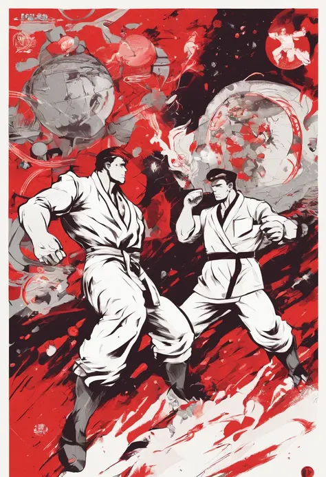 Scientists in science coats turn their backs to us，looking at the stars，hard core，Technologie，Red monochrome,USSR Poster,urss,Communism