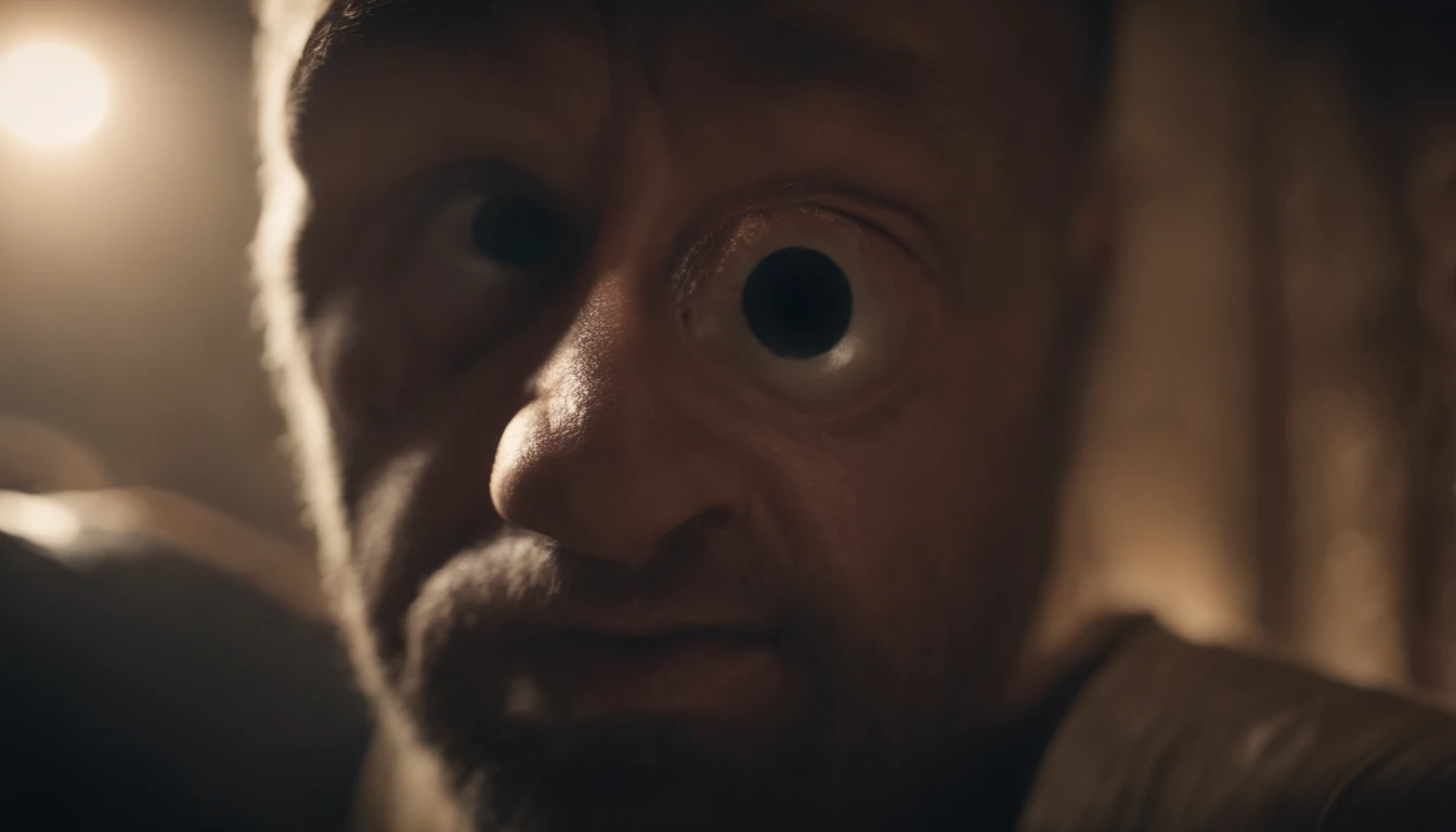 Photorealistic image of a cyclop, a giant with only one eye