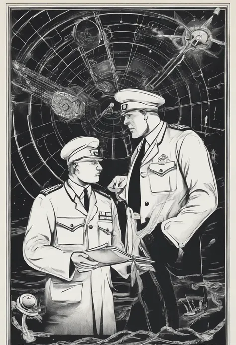 Scientists in science coats turn their backs to us，looking at the stars，hard core，Technologie，Red monochrome,USSR Poster,urss,Communism