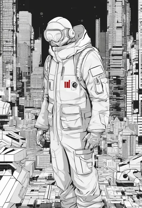 Scientists in science coats turn their backs to us，looking at the stars，hard core，Technologie，Red monochrome,USSR Poster,urss,Communism