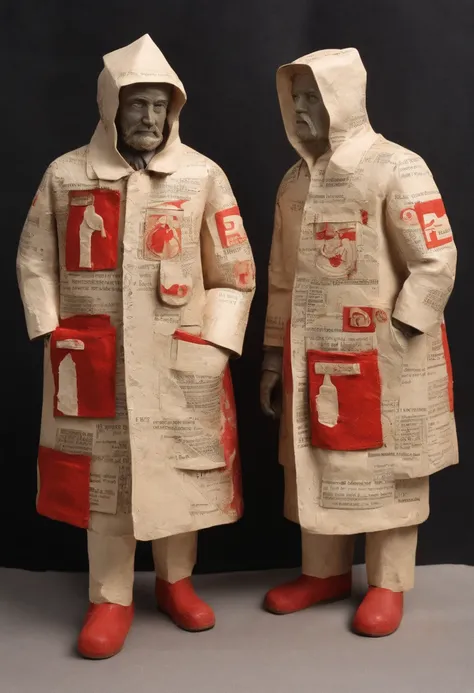 Scientists in science coats turn their backs to us，looking at the stars，hard core，Technologie，Red monochrome,USSR Poster,urss,Communism