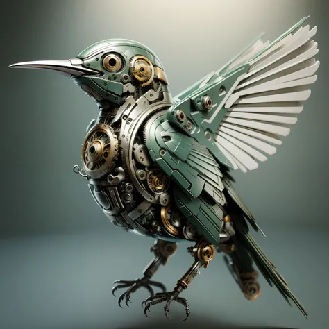 A mechanical bird，the detail