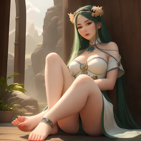 Beautuful Women，jade foot，the original god