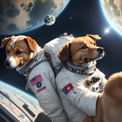 Dog a astronaut