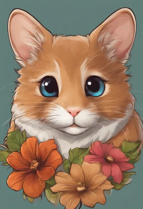 gato dos desenhos animados，cachorrinho，edgBunny，hamster