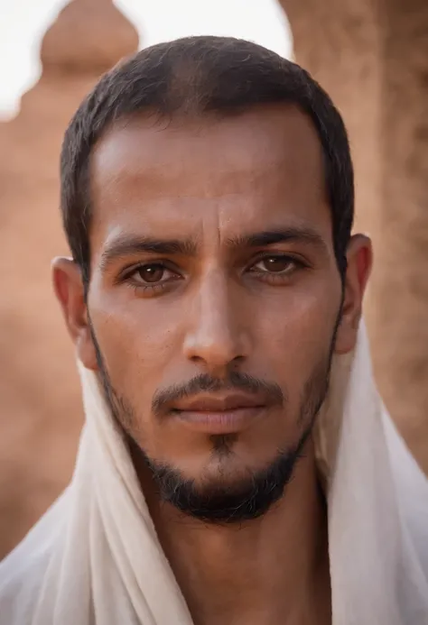 The masked prince of the Sahrawi al-Moravid has an old scar on his face