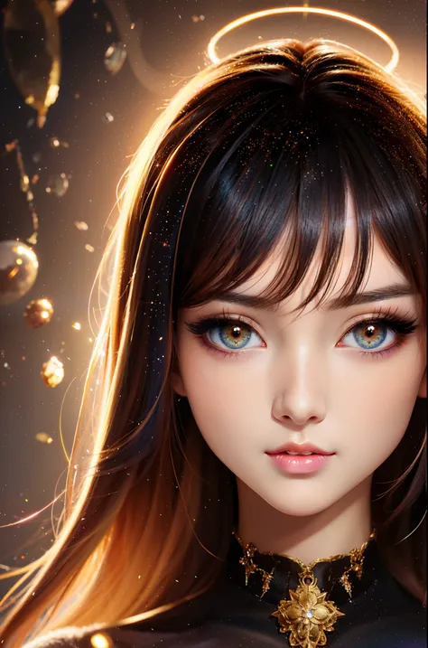 Anime girl with glowing hair and blue eyes, Stunning anime face portrait, detailed portrait of an anime girl, ig model | ArtGerm, Detailed Digital Anime Art, ArtGerm on ArtStation Pixiv, ArtGerm. Anime Illustration, stunning digital illustration, Fantasy A...