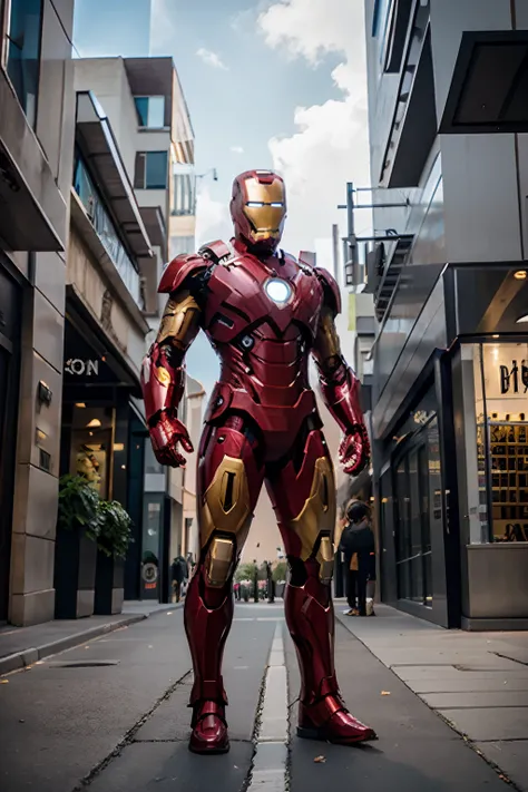 iron man in the city