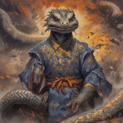 Monitor lizard 32K，Phoenix Immortal Demon Realm, Chance encounter with Liu Hanshu, He saw in him his former self, It was decided to take him as an apprentice, Teach him how to protect himself, But because of the Tibetan star map, Phoenix and the Liu family...