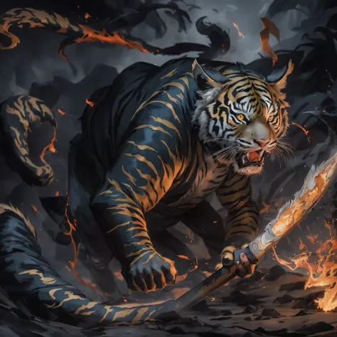 night tiger demon 32k，phoenix immortal demon realm, chance encounter with liu hanshu, he saw in him his former self, it was deci...