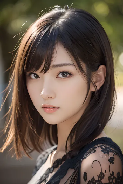 (masutepiece:1.3), (8K, Photorealistic, Raw photo, Best Quality: 1.4), Japanese, (1girl in), Beautiful face, (Realistic face), (Black hair), Beautiful hairstyle, Realistic eyes, Beautiful detailed eyes, (Realistic skin), Beautiful skin, Attractive, 超A high...