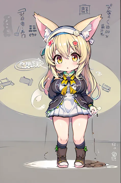 Anime girl in skirt and cat-eared hat, small curvy loli, Kantai Collection Style, nyaruko-san, cute anime catgirl, Chic, kancolle, anime catgirl, White Cat Girl, Nekomimi, oppai, Ecchi anime style, marin kitagawa fanart, shikamimi、Chibi、bbw、Ultramammy、huge...