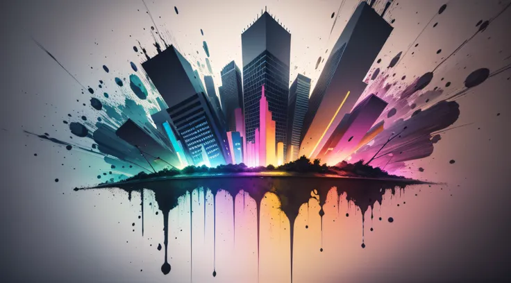 3d watercolor abstract,dark background,high resolution,high quality,colorful