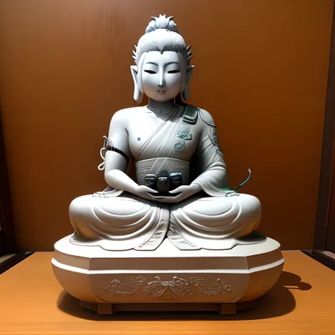 Senju Kannon with a handset