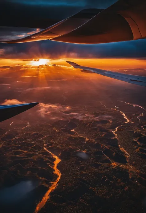 A designers world seen from the window of an airplane