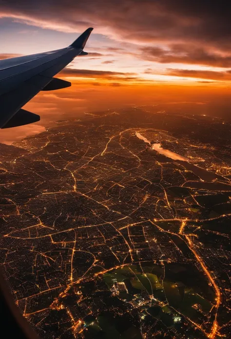 A designers world seen from the window of an airplane