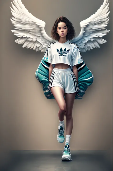 Angel wearing Adidas clothes