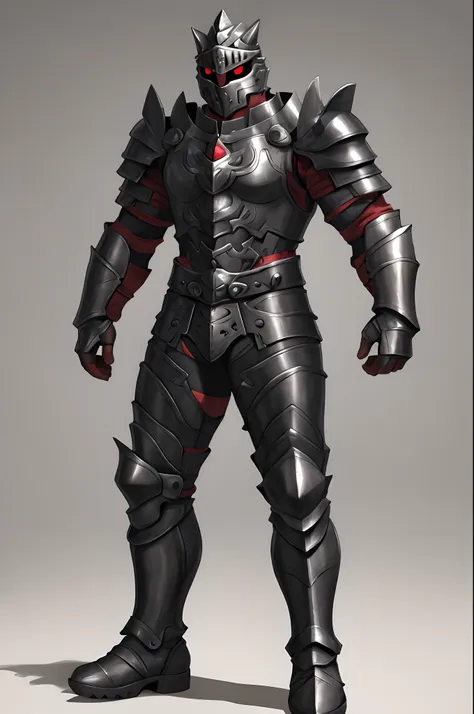 (best quality,ultra-detailed),surt,metal face(1.1),red eyes(1.1),armor(1.1),muscular male,tall,barbarian,pants pullover,full arm...