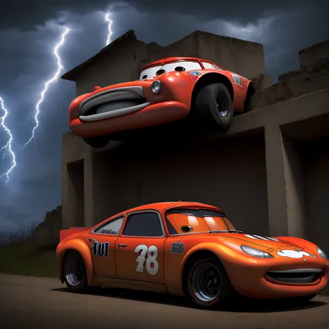 Lightning McQueen sad