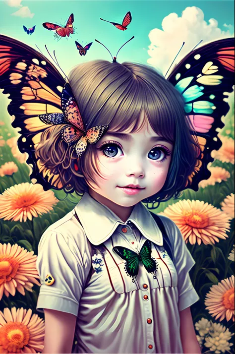 butterfly fantastic girl