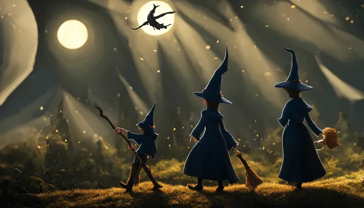 (A witch walks towards a giant lantern:1.5),(Elemento Halloween:1.1),Mundo em miniatura,(fundo limpo),master part,best quality,Mais detalhes,(super criativo),c4d,Imagem abstrata,Surrealismo,Estilo Pixar,Efeito 3D,estilo disney,luz de contorno clara,luz de ...