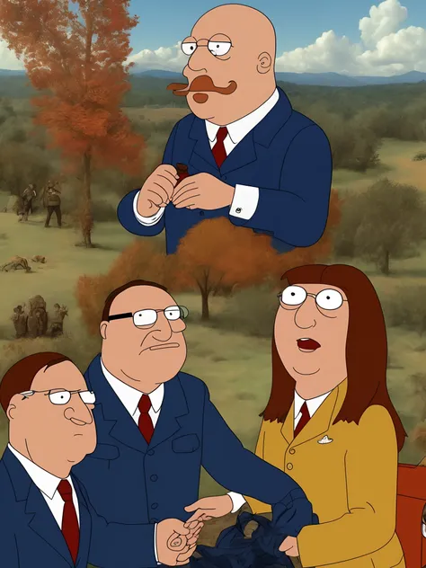 Hitler in heaven with Peter Griffen from family guy