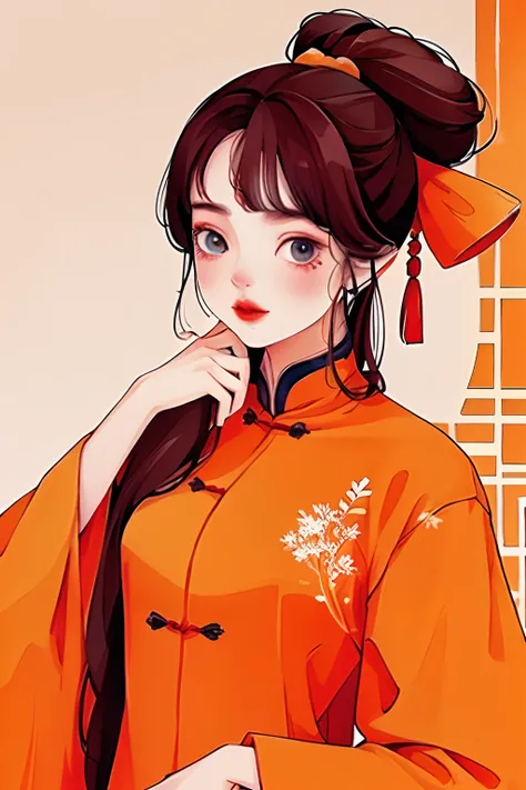 yxycolor，1girll， China-style，Tang suit，Rich colors